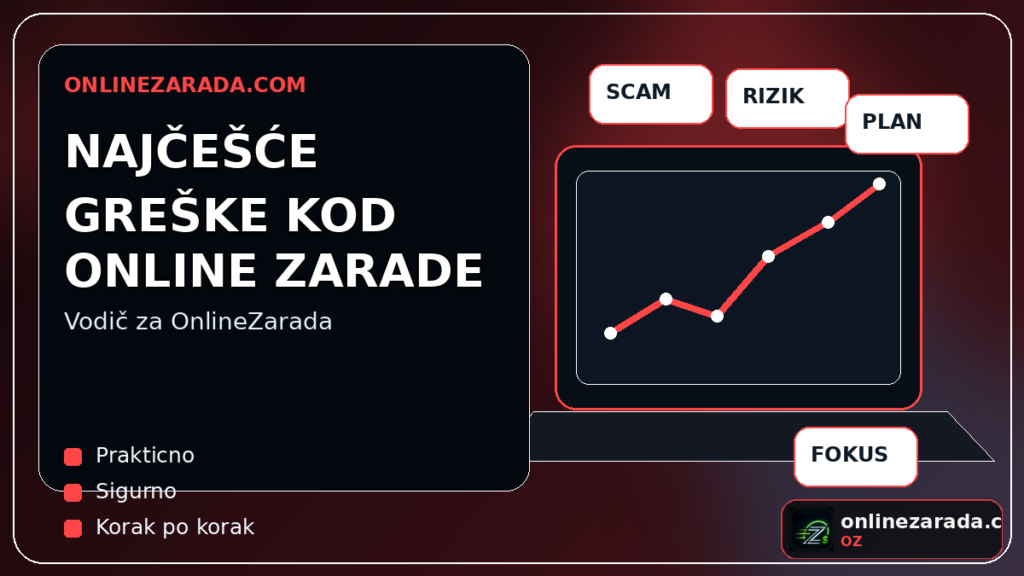Najčešće greške kod online zarade