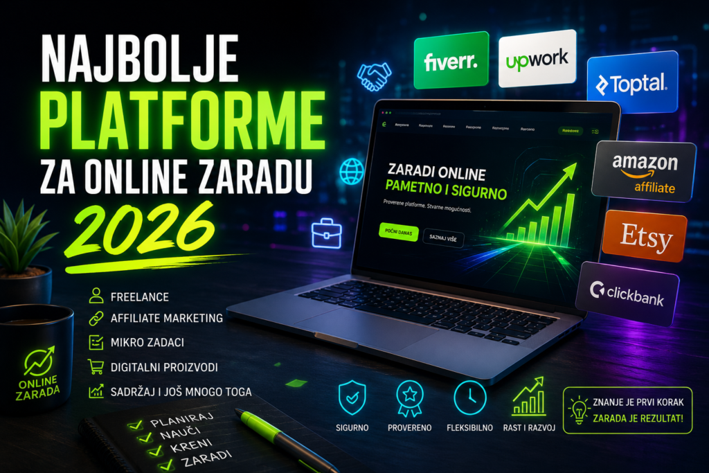 Najbolje platforme za online zaradu u 2026